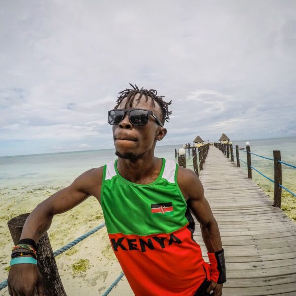 George BBoy Jijo Kaminju on the beach